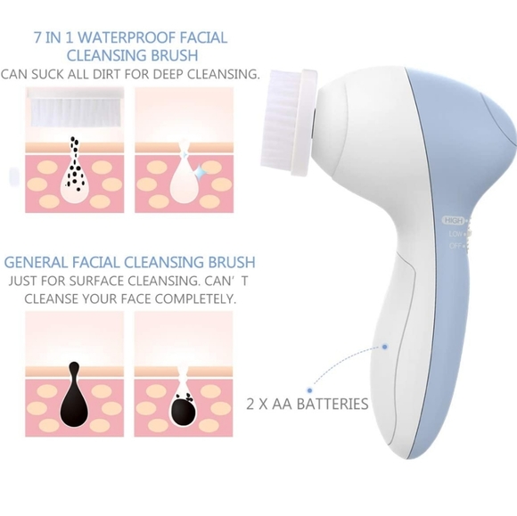 New Facial Cleansing Brush color Blue - Picture 3 of 7